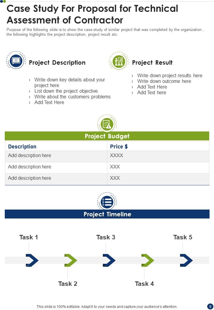 Proposal For Technical Assessment Of Contractor Example Document Report Doc Pdf Ppt