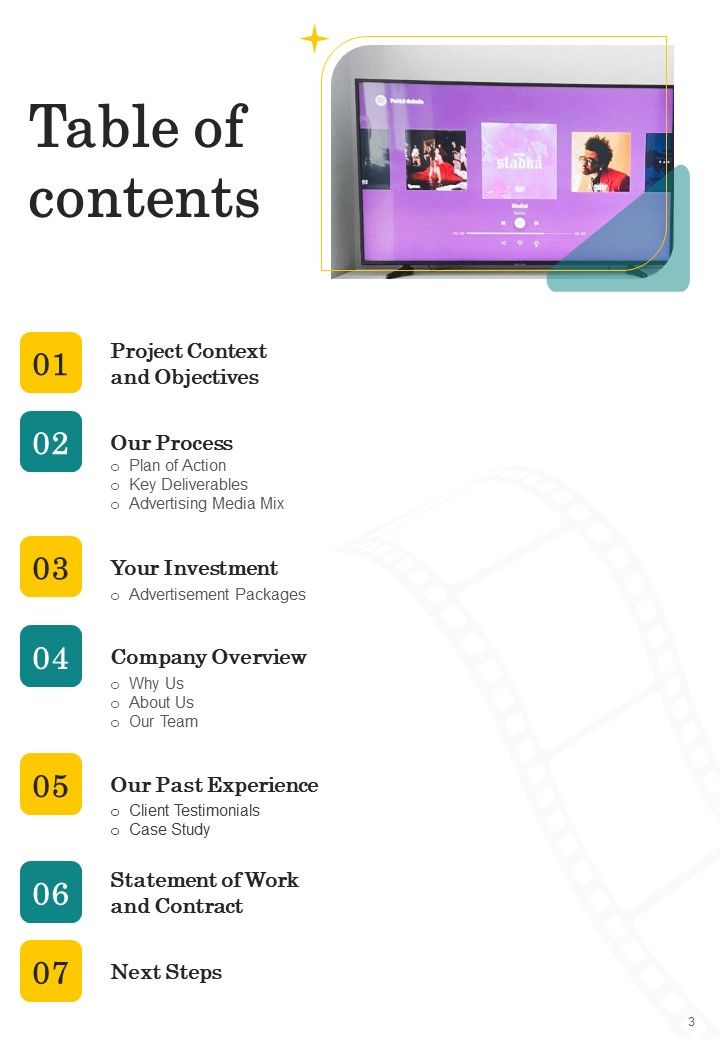 Proposal For Television Advertisement Services Example Document Report Doc Pdf Ppt