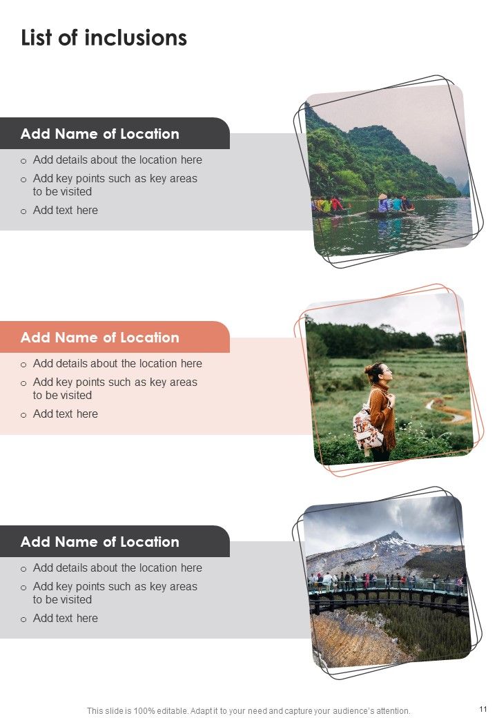 Proposal For Touring Business Itinerary Example Document Report Doc Pdf Ppt