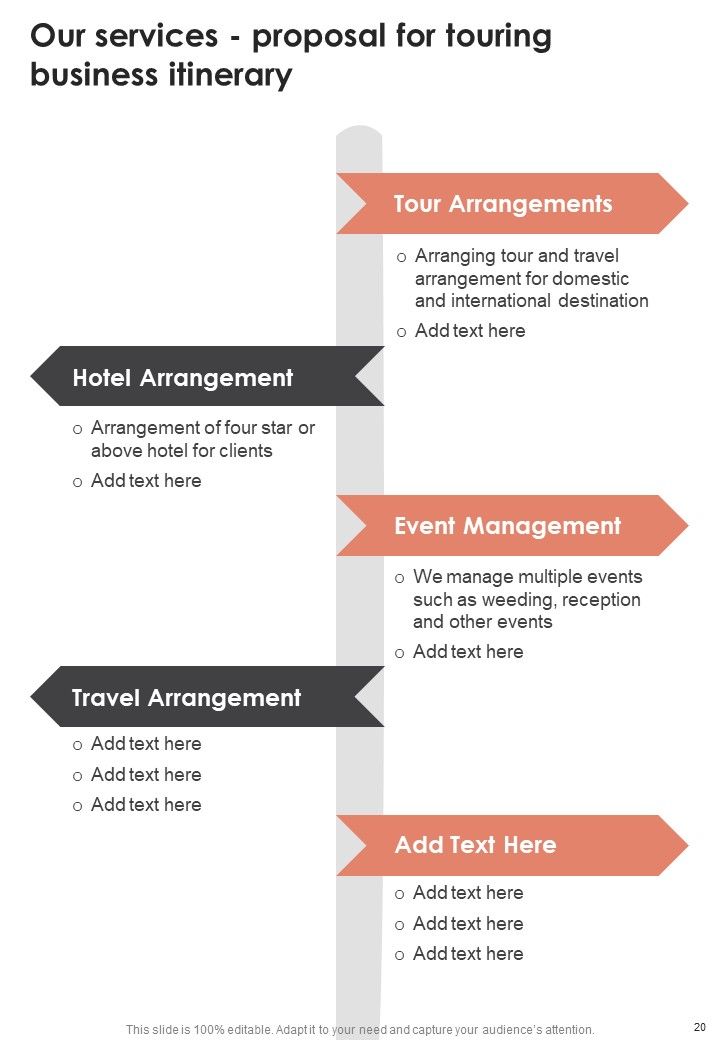 Proposal For Touring Business Itinerary Example Document Report Doc Pdf Ppt