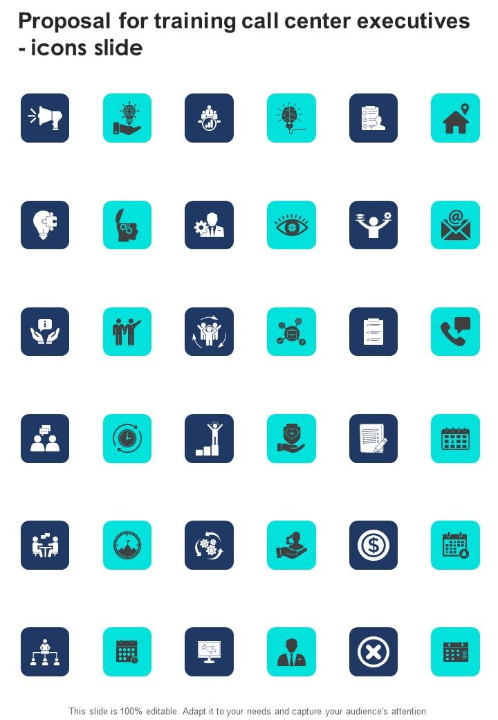Proposal_For_Training_Call_Center_Executives_Icons_Slide_One_Pager_Sample_Example_Document_Slide_1.jpg