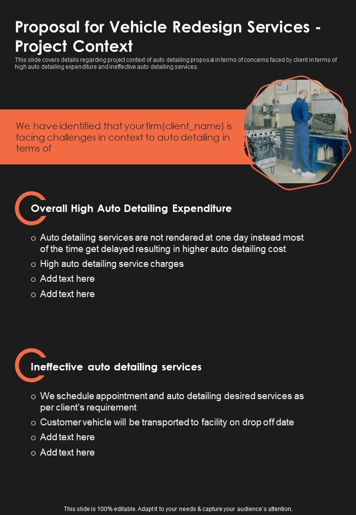 Proposal_For_Vehicle_Redesign_Services_Project_Context_One_Pager_Sample_Example_Document_Slide_1.jpg