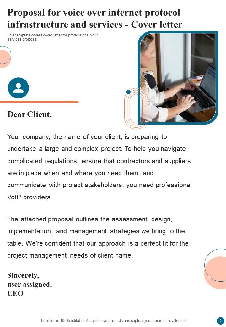 Proposal For Voice Over Internet Protocol Infrastructure And Services Example Document Report Doc Pdf Ppt