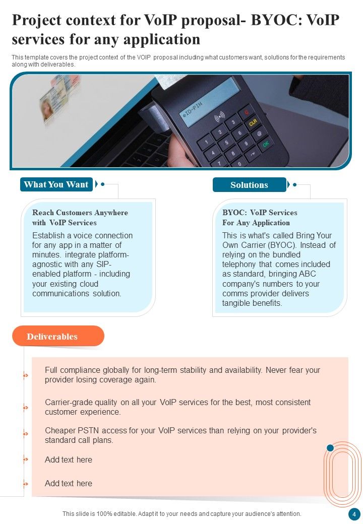 Proposal For Voice Over Internet Protocol Infrastructure And Services Example Document Report Doc Pdf Ppt