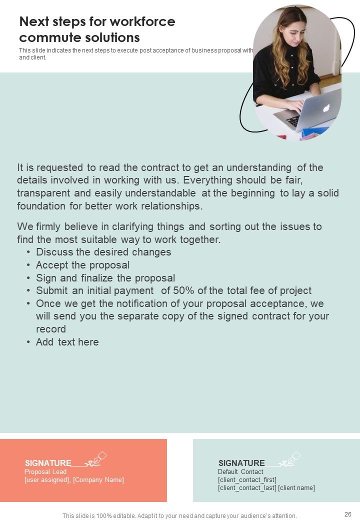 Proposal For Workforce Commute Solutions Example Document Report Doc Pdf Ppt