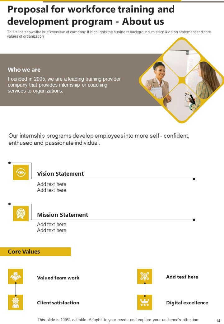 Proposal For Workforce Training And Development Program Example Document Report Doc Pdf Ppt