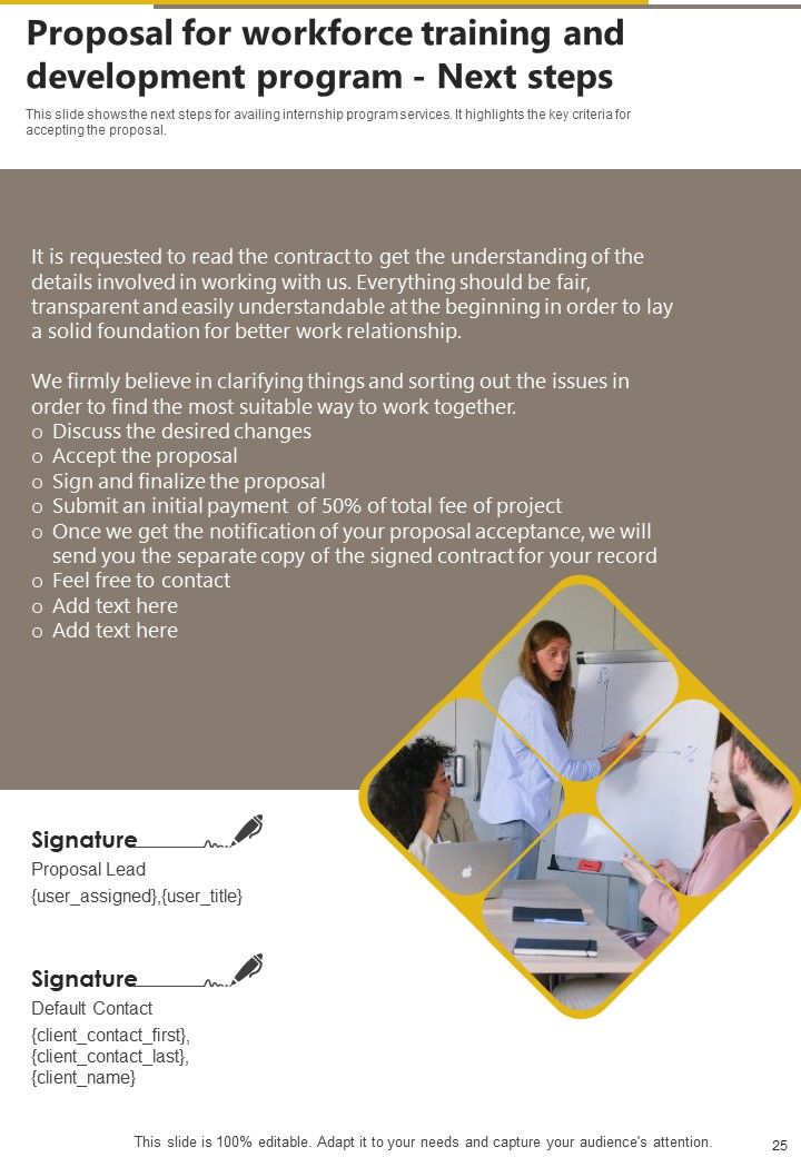 Proposal For Workforce Training And Development Program Example Document Report Doc Pdf Ppt