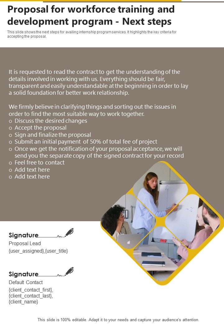 Proposal_For_Workforce_Training_And_Development_Program_Next_Steps_One_Pager_Sample_Example_Document_Slide_1.jpg