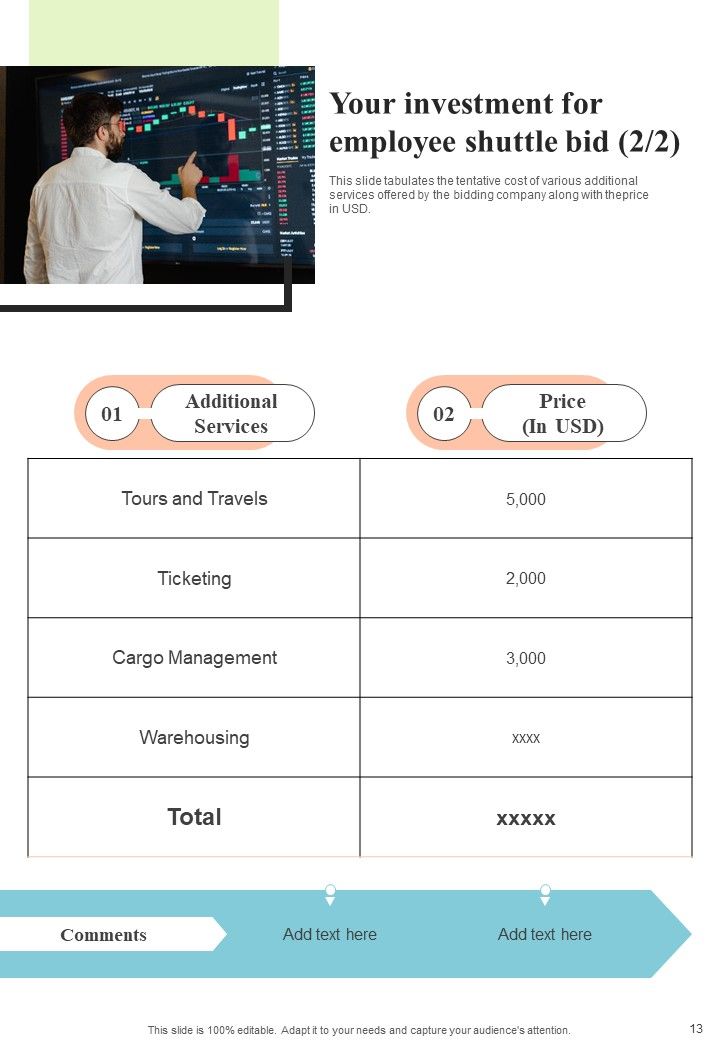 Proposal Shuttle For Employee Shuttle Bid Example Document Report Doc Pdf Ppt