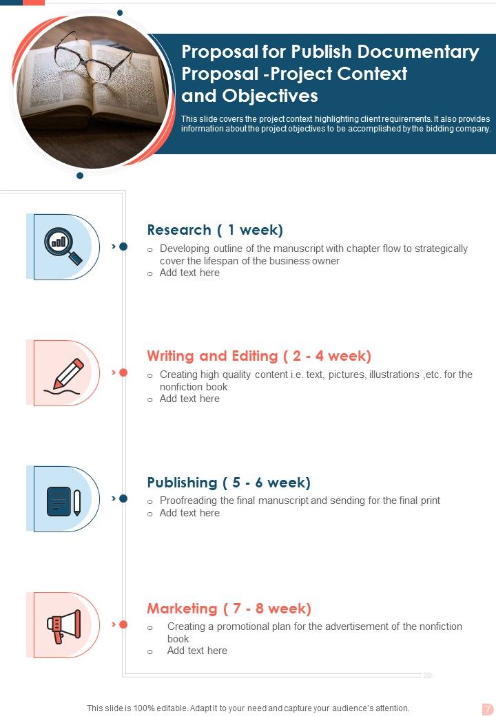 Proposal To Publish Documentary Example Document Report Doc Pdf Ppt