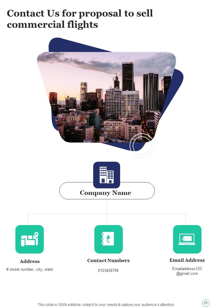 Proposal To Sell Commercial Flights Example Document Report Doc Pdf Ppt