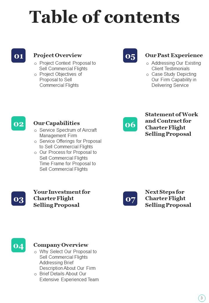 Proposal To Sell Commercial Flights Example Document Report Doc Pdf Ppt