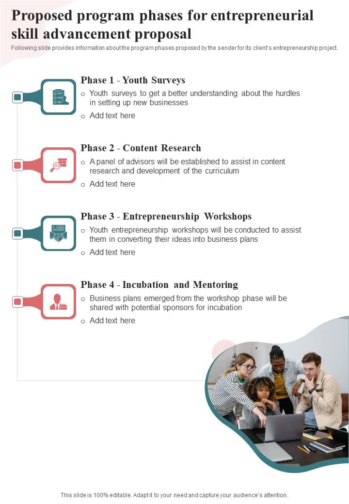 Proposed_Program_Phases_For_Entrepreneurial_Skill_Advancement_Proposal_One_Pager_Sample_Example_Document_Slide_1.jpg