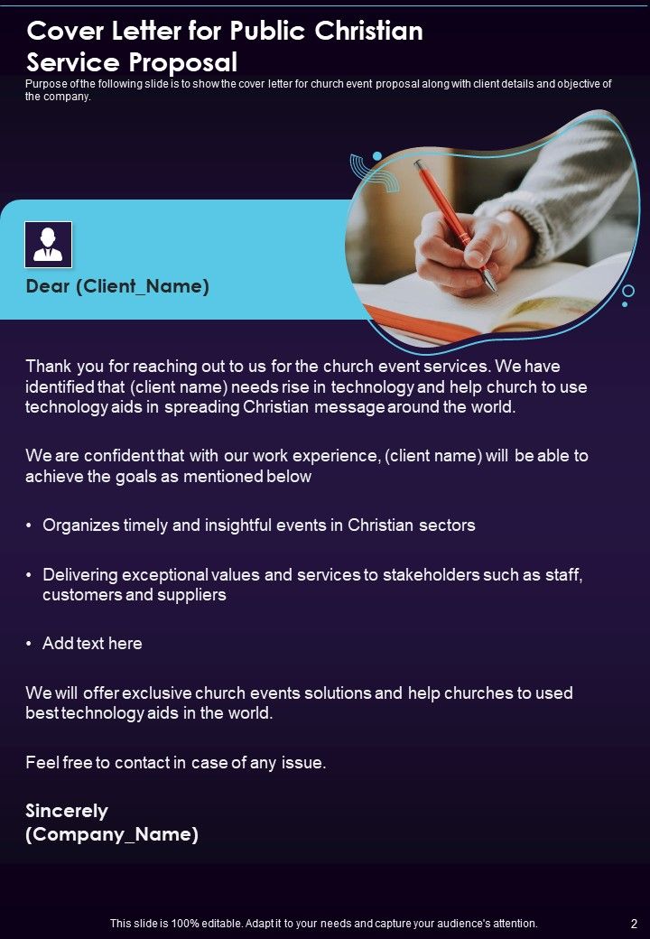 Public Christian Service Proposal Example Document Report Doc Pdf Ppt