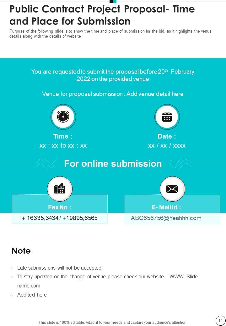 Public Contract Project Proposal Example Document Report Doc Pdf Ppt