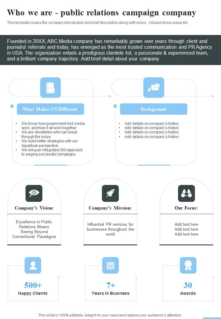 Public Relation Marketing Strategy Proposal Example Document Report Doc Pdf Ppt