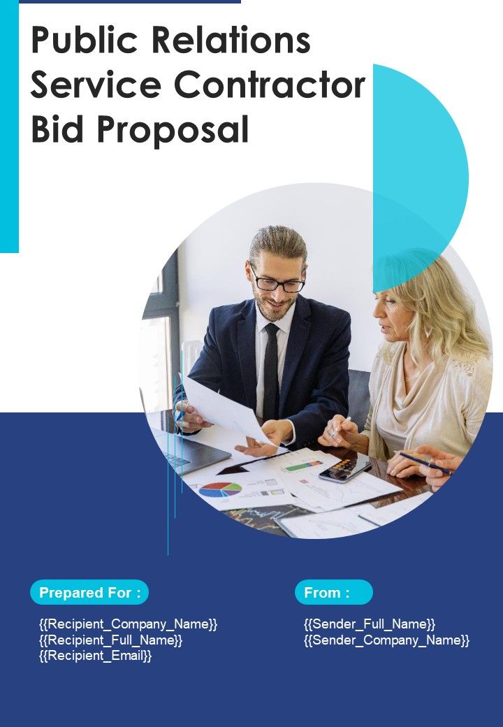 Public Relations Service Contractor Bid Proposal Example Document Report Doc Pdf Ppt Slide01