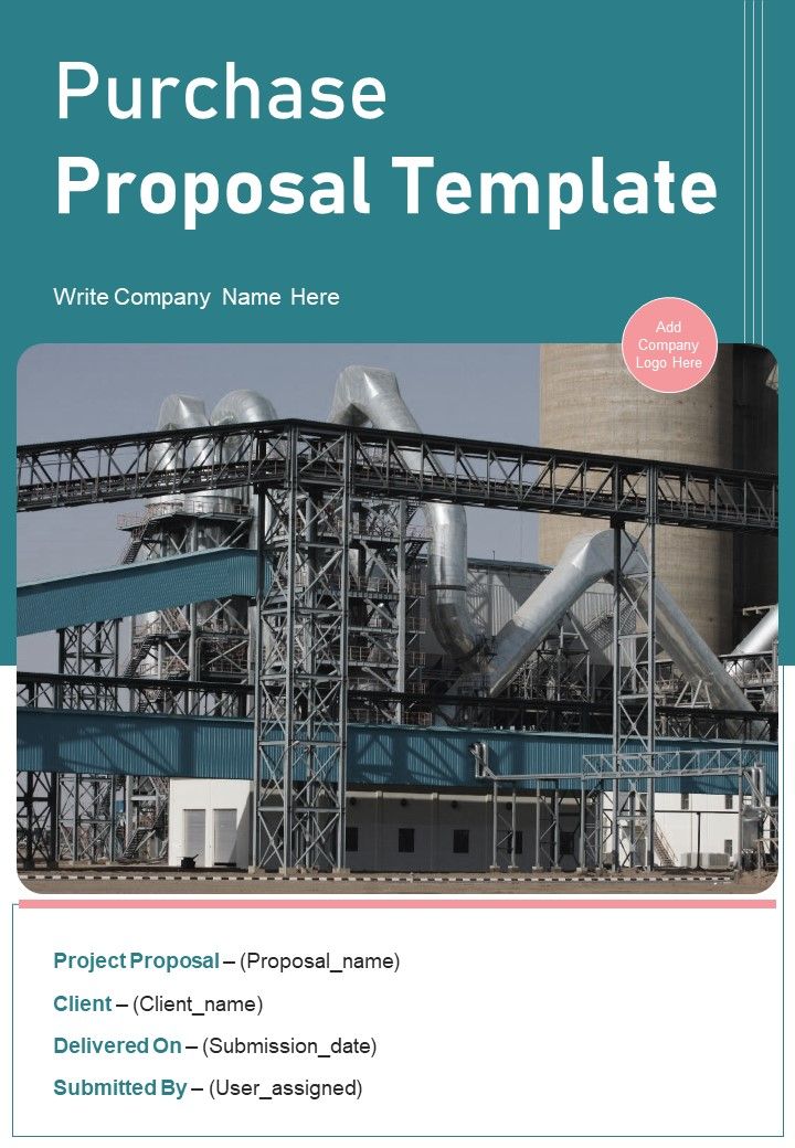 Purchase Proposal Template Example Document Report Doc Pdf Ppt Slide01