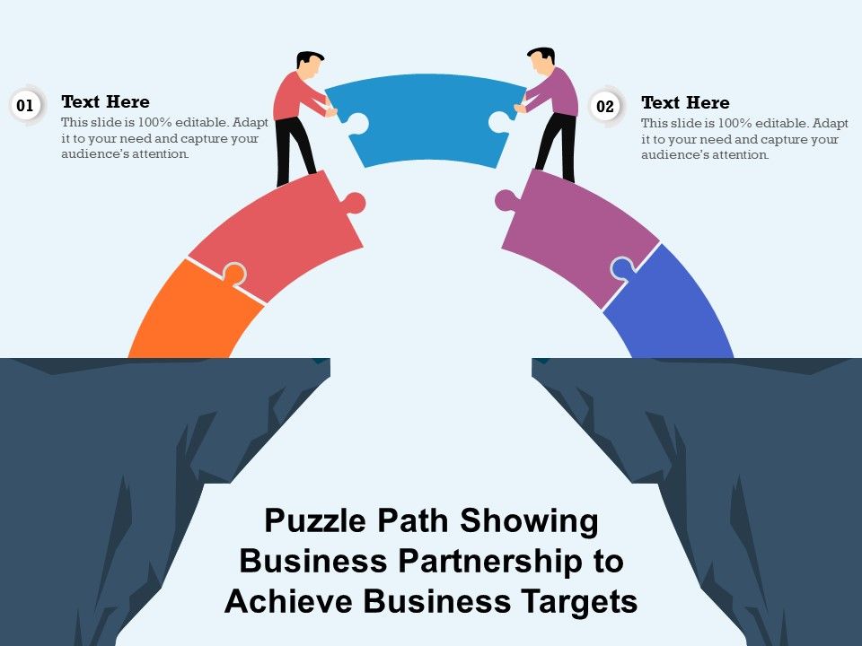 Puzzle_Path_Showing_Business_Partnership_To_Achieve_Business_Targets_Ppt_PowerPoint_Presentation_File_Summary_PDF_Slide_1.jpg