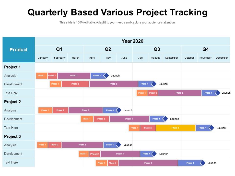 Quarterly_Based_Various_Project_Tracking_Ppt_PowerPoint_Presentation_Gallery_Graphic_Images_PDF_Slide_1.jpg