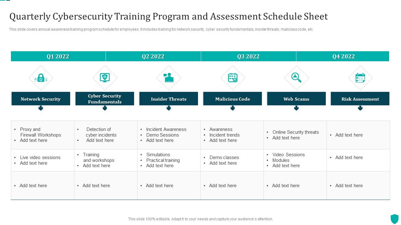 Quarterly_Cybersecurity_Training_Program_And_Assessment_Schedule_Sheet_Elements_PDF_Slide_1.jpg