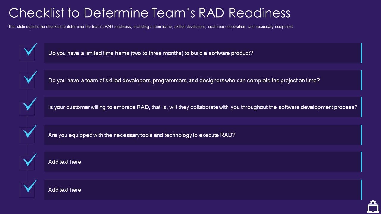 RAD_Approach_IT_Checklist_To_Determine_Teams_RAD_Readiness_Ppt_Pictures_Demonstration_PDF_Slide_1.jpg