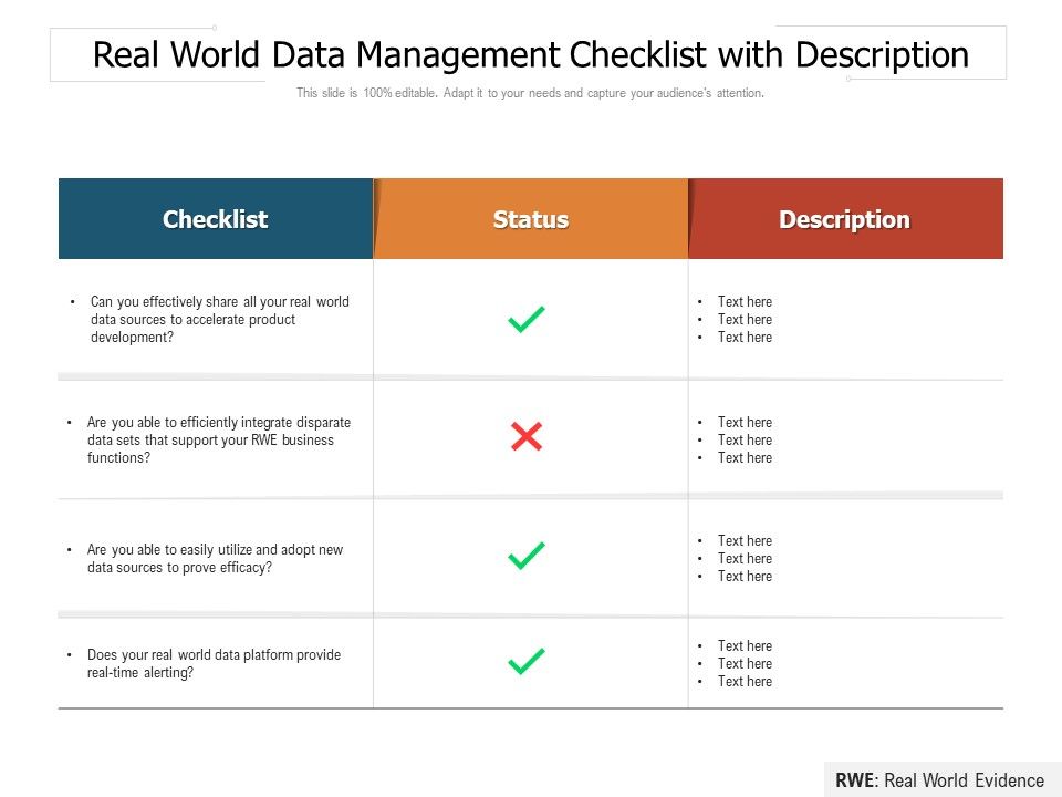 Real_World_Data_Management_Checklist_With_Description_Ppt_PowerPoint_Presentation_File_Layout_PDF_Slide_1.jpg