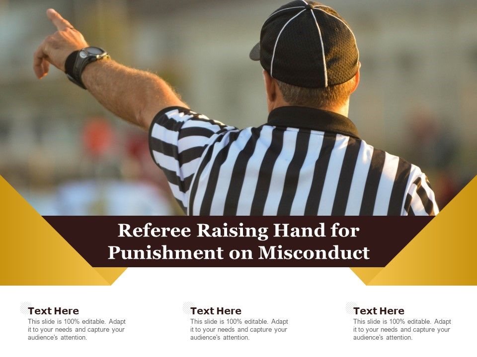 Referee_Raising_Hand_For_Punishment_On_Misconduct_Ppt_PowerPoint_Presentation_Gallery_Show_PDF_Slide_1.jpg