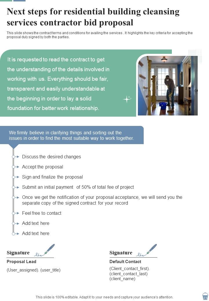 Residential Building Cleansing Services Contractor Bid Proposal Example Document Report Doc Pdf Ppt