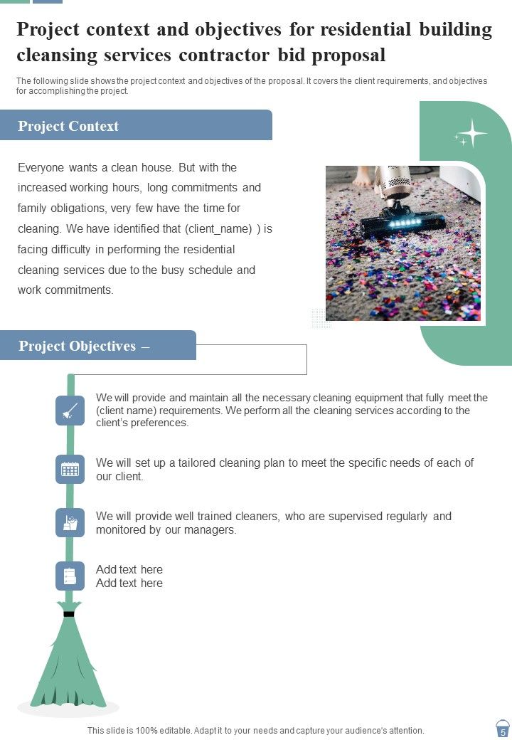 Residential Building Cleansing Services Contractor Bid Proposal Example Document Report Doc Pdf Ppt