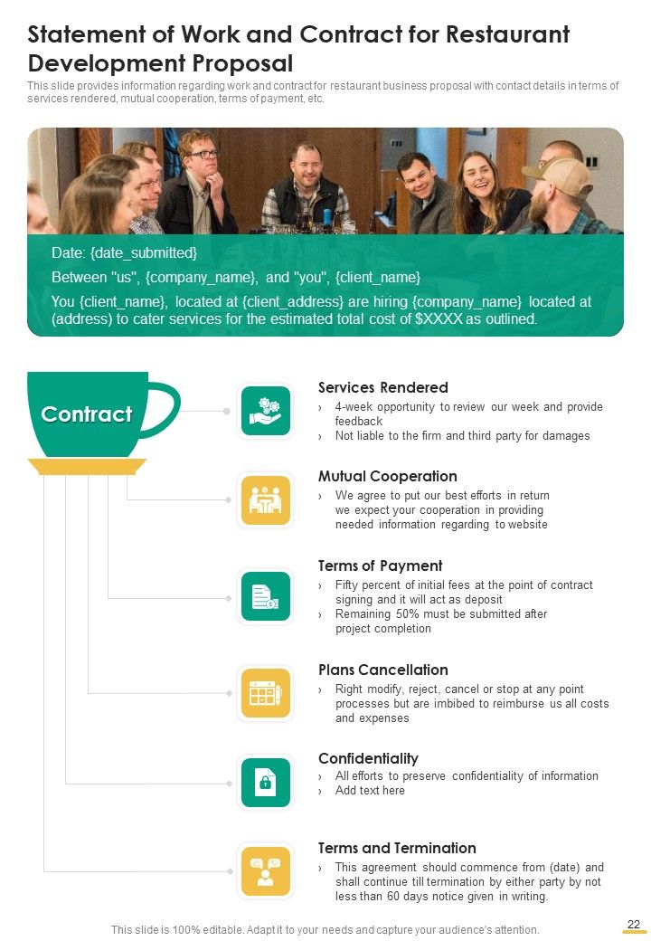Restaurant Development Proposal Example Document Report Doc Pdf Ppt