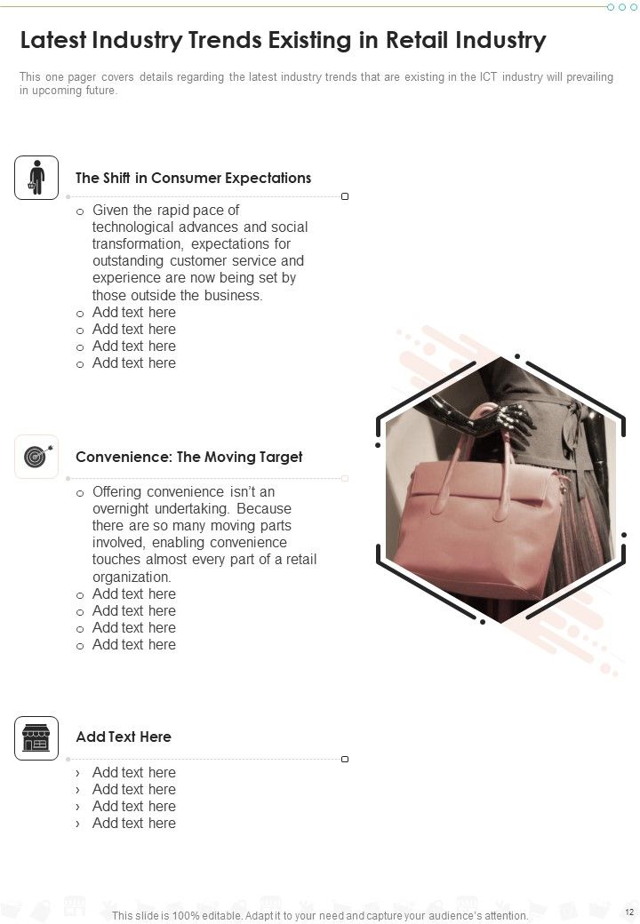 Retail Business Yearly Sheet One Pager Documents