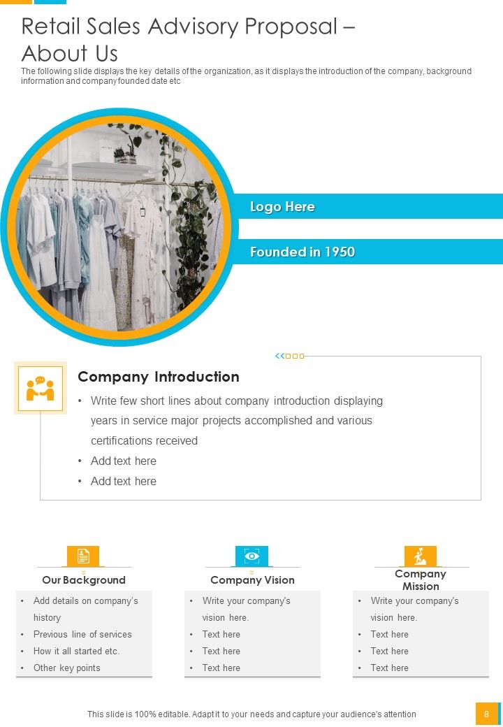 Retail Sales Advisory Proposal Example Document Report Doc Pdf Ppt