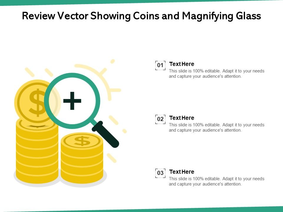 Review_Vector_Showing_Coins_And_Magnifying_Glass_Ppt_PowerPoint_Presentation_Gallery_Slideshow_PDF_Slide_1.jpg
