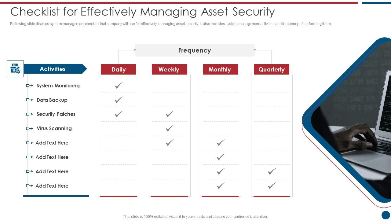 Risk_Based_Procedures_To_IT_Security_Checklist_For_Effectively_Managing_Asset_Security_Portrait_PDF_Slide_1.jpg