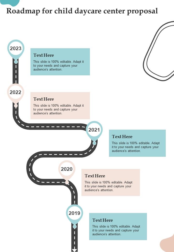 Roadmap_For_Child_Daycare_Center_Proposal_One_Pager_Sample_Example_Document_Slide_1.jpg