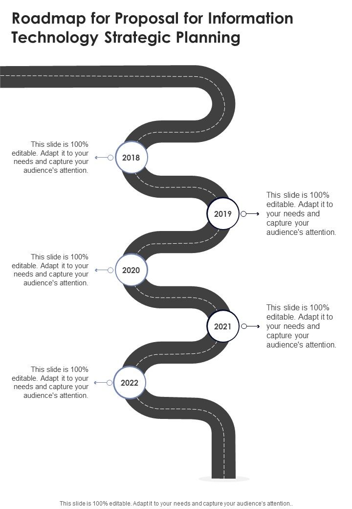Roadmap For Proposal For Information Technology Strategic Planning One Pager Sample Example Document Slide01