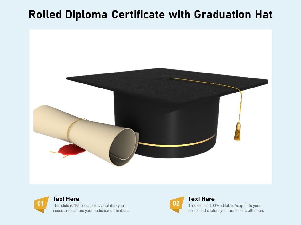 Rolled_Diploma_Certificate_With_Graduation_Hat_Ppt_PowerPoint_Presentation_Gallery_Example_Introduction_PDF_Slide_1.jpg