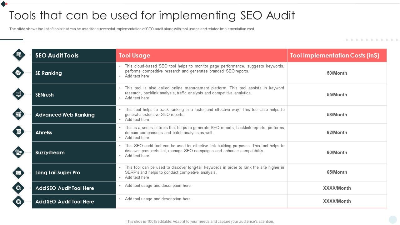 SEO_Audit_Summary_To_Increase_Tools_That_Can_Be_Used_For_Implementing_SEO_Audit_Infographics_PDF_Slide_1.jpg