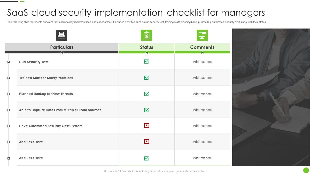 Saas_Cloud_Security_Implementation_Checklist_For_Managers_Ppt_PowerPoint_Presentation_File_Professional_PDF_Slide_1.jpg