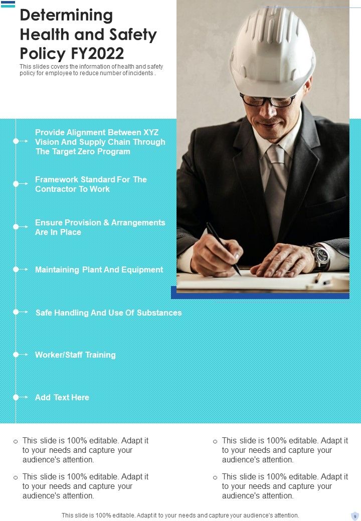Safety And Occupational Health Report One Pager Documents