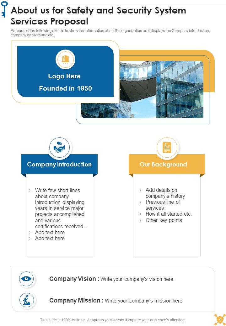 Safety And Security System Services Proposal Example Document Report Doc Pdf Ppt