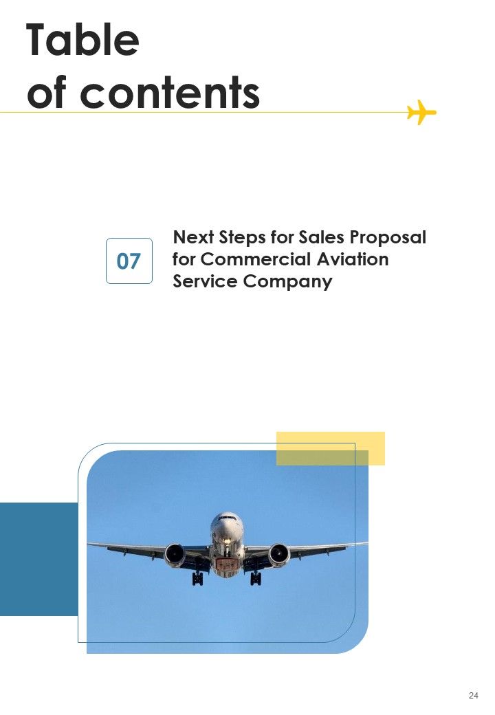 Sales Proposal For Commercial Aviation Service Company Example Document Report Doc Pdf Ppt