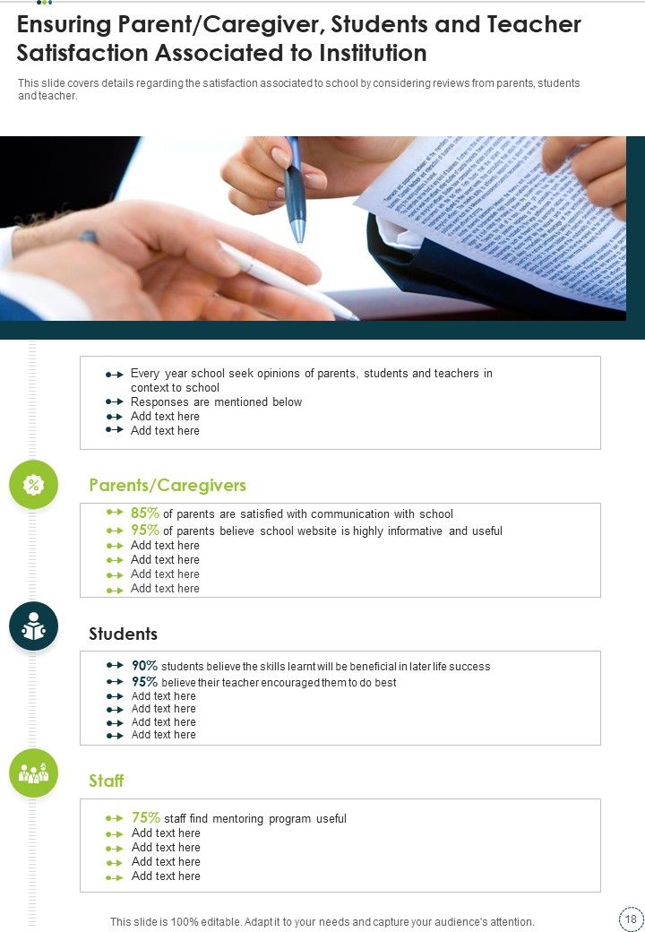 Sample Annual Statement For Private Educational Institution One Pager Documents