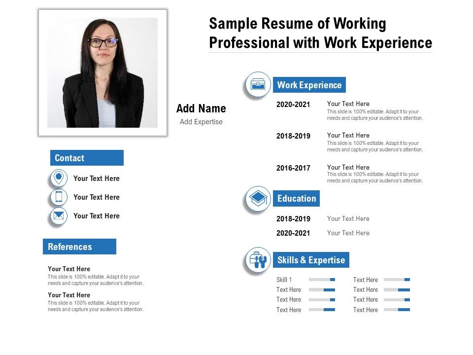 Sample_Resume_Of_Working_Professional_With_Work_Experience_Ppt_PowerPoint_Presentation_File_Mockup_PDF_Slide_1.jpg