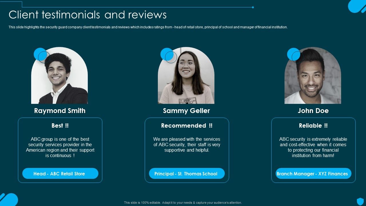 Security_And_Human_Resource_Services_Business_Profile_Client_Testimonials_And_Reviews_Information_PDF_Slide_1.jpg