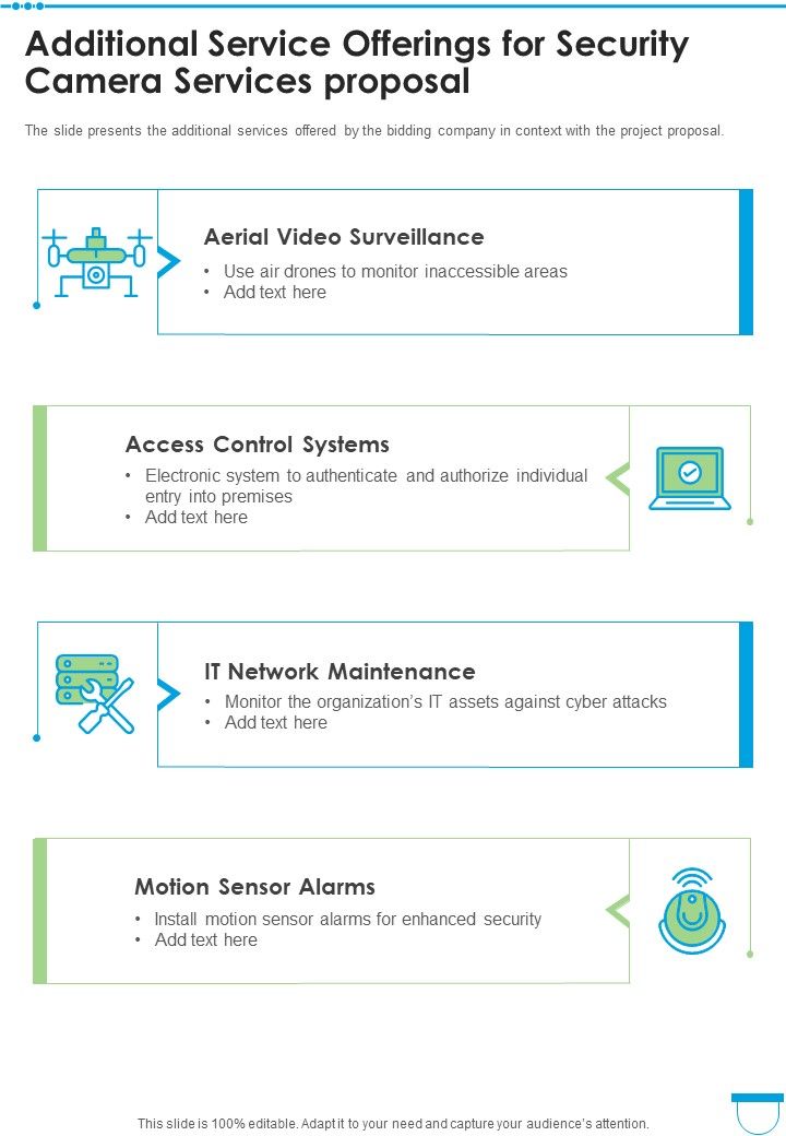 Security Camera Services Proposal Template Example Document Report Doc Pdf Ppt