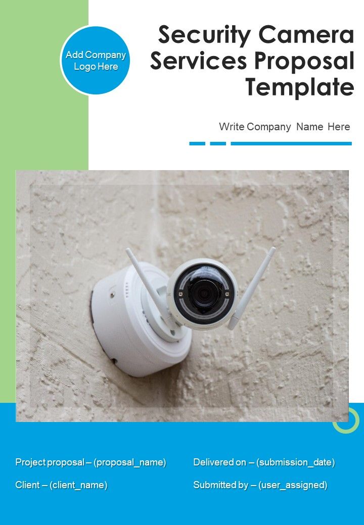 Security Camera Services Proposal Template Example Document Report Doc Pdf Ppt Slide01