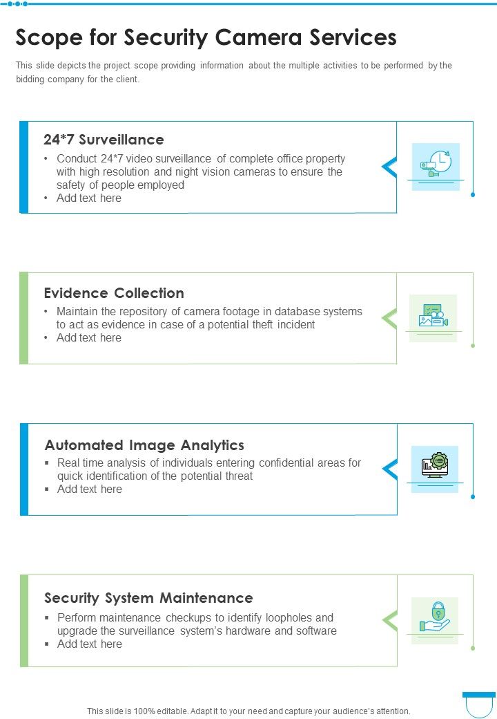Security Camera Services Proposal Template Example Document Report Doc Pdf Ppt