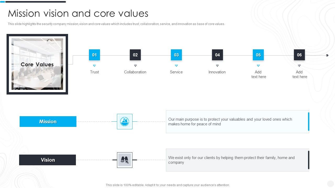 Security_Camera_System_Company_Profile_Mission_Vision_And_Core_Values_Demonstration_PDF_Slide_1.jpg